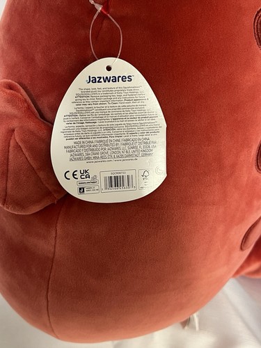 Figura de juguete Squishmallows dragón rojo de 20 pulgadas Salami líder de los cortes fríos - Imagen 5 de 7