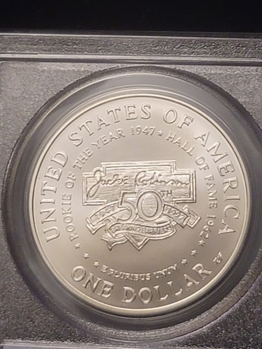1997-S $1 Jackie Robinson Commemorative Silver Dollar PCGS MS69 - Picture 7 of 7