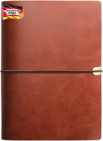 Leder Notizbuch A5 NachfüLlbar, Lederbuch NachfüLlbares Leder-Tagebuch, Ringbuch