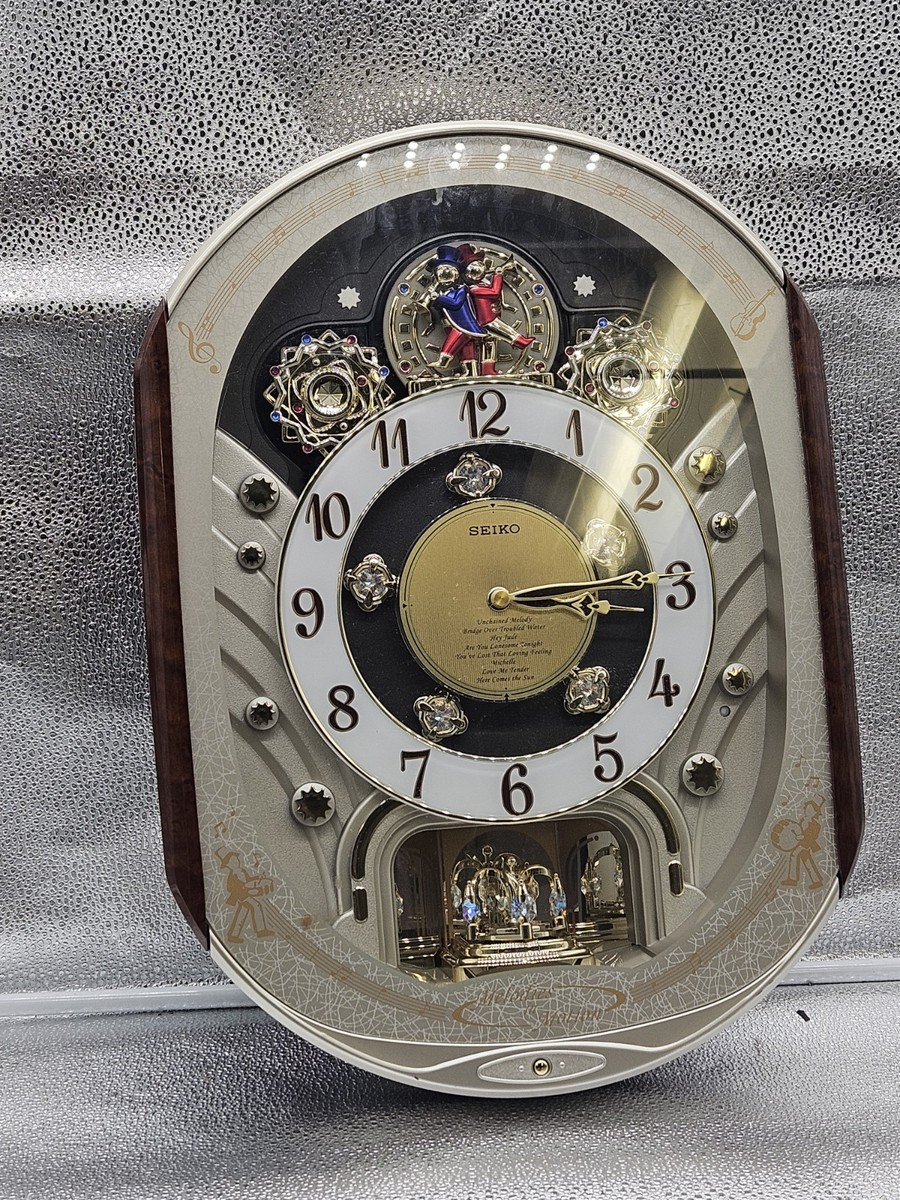 【美品】SEIKO 電波掛時計 クリスタル装飾 2007 Seiko Melodies in Motion Collectors Edition Swarovski