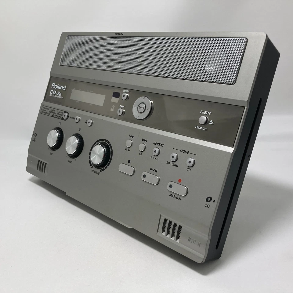 ROLAND CD-2E SD/CD Recorder with Remote Controller & Cable Japan Used In-stock - Image 3 of 4