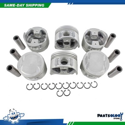 DNJ P630 Std. Complete Piston Set For 90-97 Infiniti Nissan 300ZX 3.0L DOHC