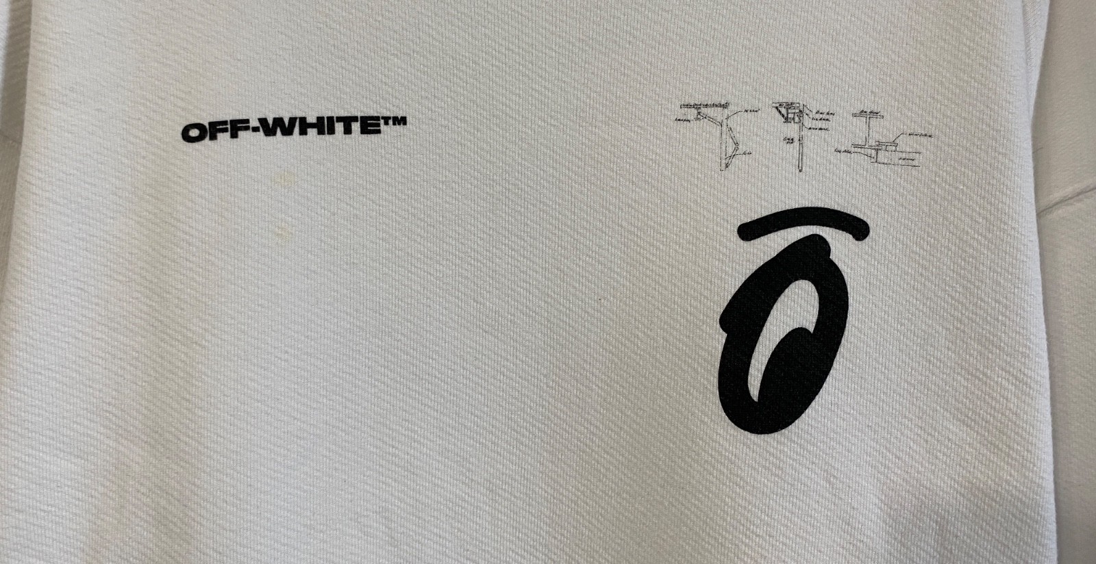 Off-White Split Halftone Arrows Oversized Crew Sw… - image 2