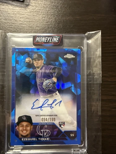 2023 Topps Chrome Update Sapphire Edition /199 Ezequiel Tovar Rookie Auto RC