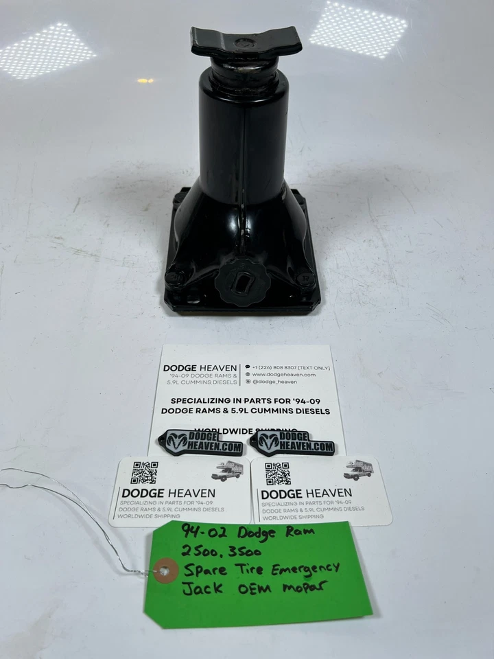 OEM Mopar 1994-2002 Dodge Ram 2500 3500 neumático de repuesto gato de botella de emergencia Foto 2 de 4
