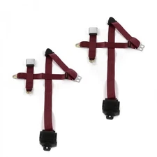 VW Karmann Ghia  Airplane 3pt BURG Retract Bucket Seat Belt Kit-2 Belts 