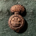Royal Welsh Fusiliers WW1 Cap Badge. ALL BRASS. pre 1920. GAUNT.  BA16