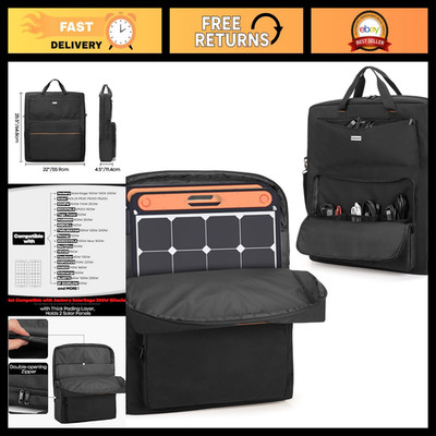 Solar Panel Storage Bag for 100W Solar Generators, Waterproof & Portable Case