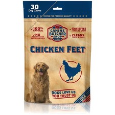 USA Chicken Feet Dog Treats - 30-Pack, All Natural