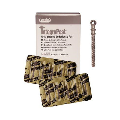 Premier Dental 3001110 Integrapost Titanium Alloy Refills Size #4 10/Pk