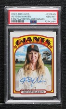 2022 Topps Archives 1972 Fan Favorites Alyssa Nakken PSA 10 GEM MT Auto 16b5