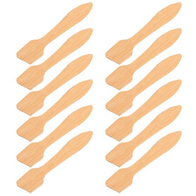 12 Pcs Bamboo Facial Mask Spatula Face Mixing Scraper Applicator