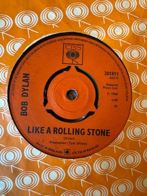 Bob Dylan - Like A Rolling Stone / Gates Of Eden - 1965 UK pop 7'' vinyl record