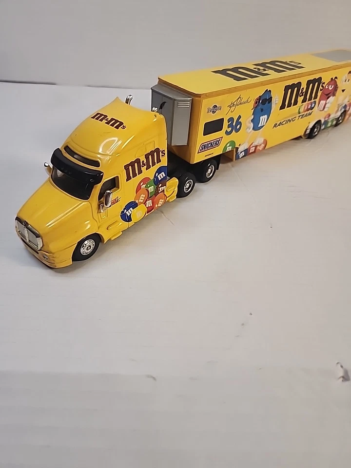 Hot Wheels Ken Schrader #36 M&M's Racing Team Transporters Semi Truck  - Image 4 of 4