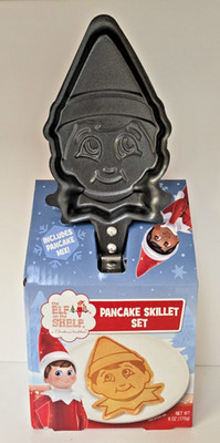 Elf on the Shelf Elf Shaped Pancake Skillet Pan Christmas Holiday NEW