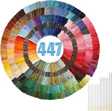 447 Colors Embroidery Floss Thread with Needles