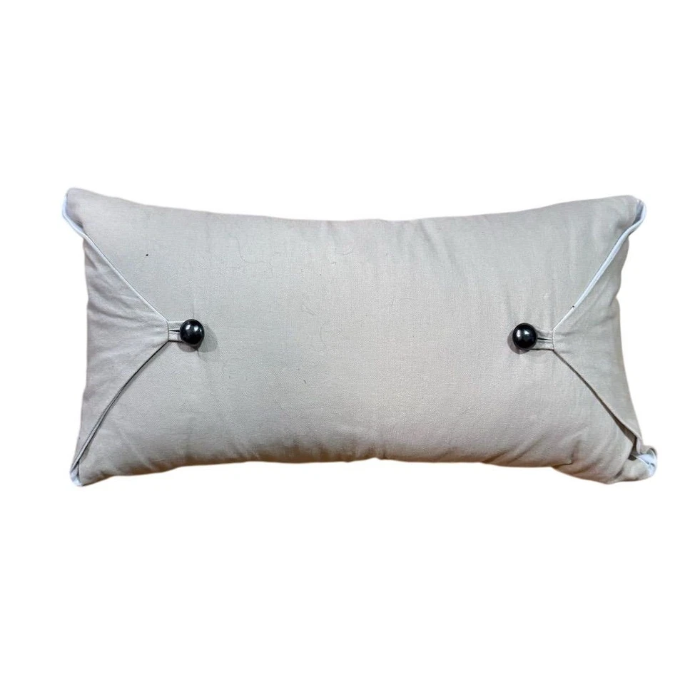 Embroidered Birds Lumbar Pillow Rustic nature living room decor bedroom - Image 4 of 4