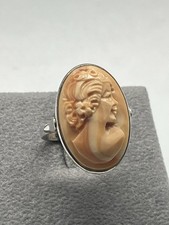 Anello in Argento 925 con Cammeo Corniola Testa Rossa 23mm | M+M Scognamiglio