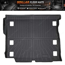 For 2018-2025 Jeep Wrangler Jl Rear Cargo Trunk Liner Floor Mat Tpe All Weather