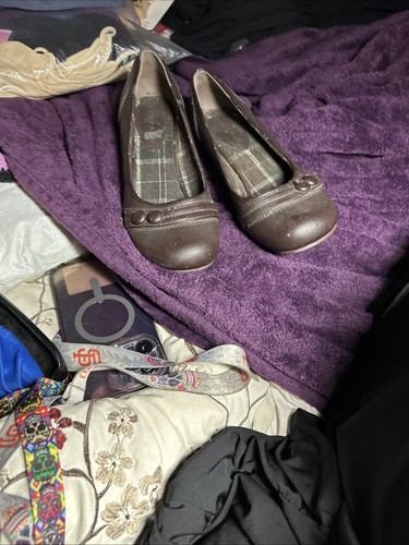 Scarpe donna Rampage misura 10 tacco a quadri fiocco punta tonda Academia Grunge - Foto 14 di 14