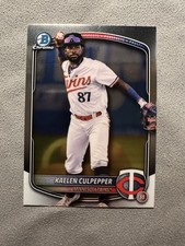 Kaelen Culpepper 2025 Bowman Draft #BDC-120 Minnesota Twins Chrome