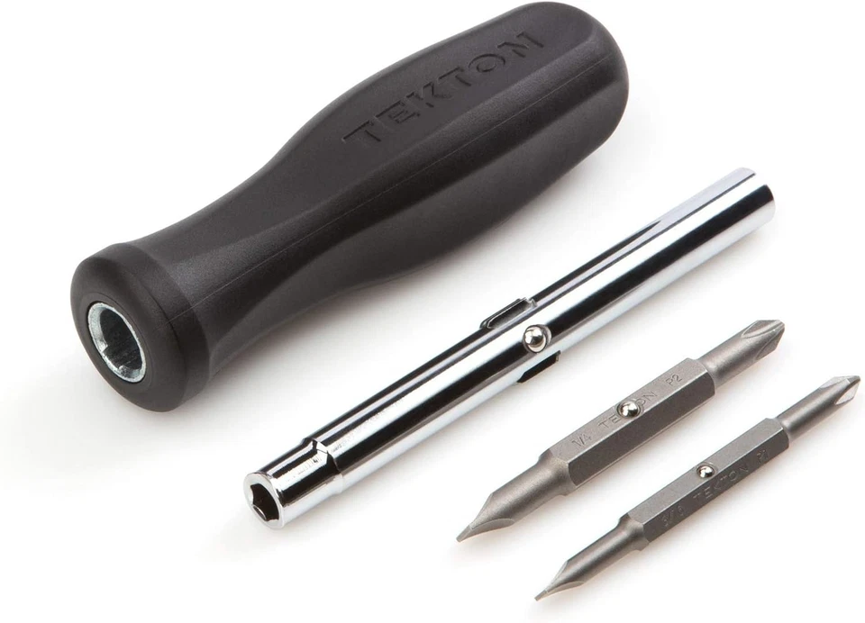 TEKTON 6-in-1 Phillips/Slotted Multi-Bit Driver #1 x 3/16 in., #2 x 1/4 in. - Image 3 of 4