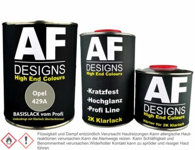 Autolack für Opel 429A Rocky Coast Metallic 1,25L Klarlack Set