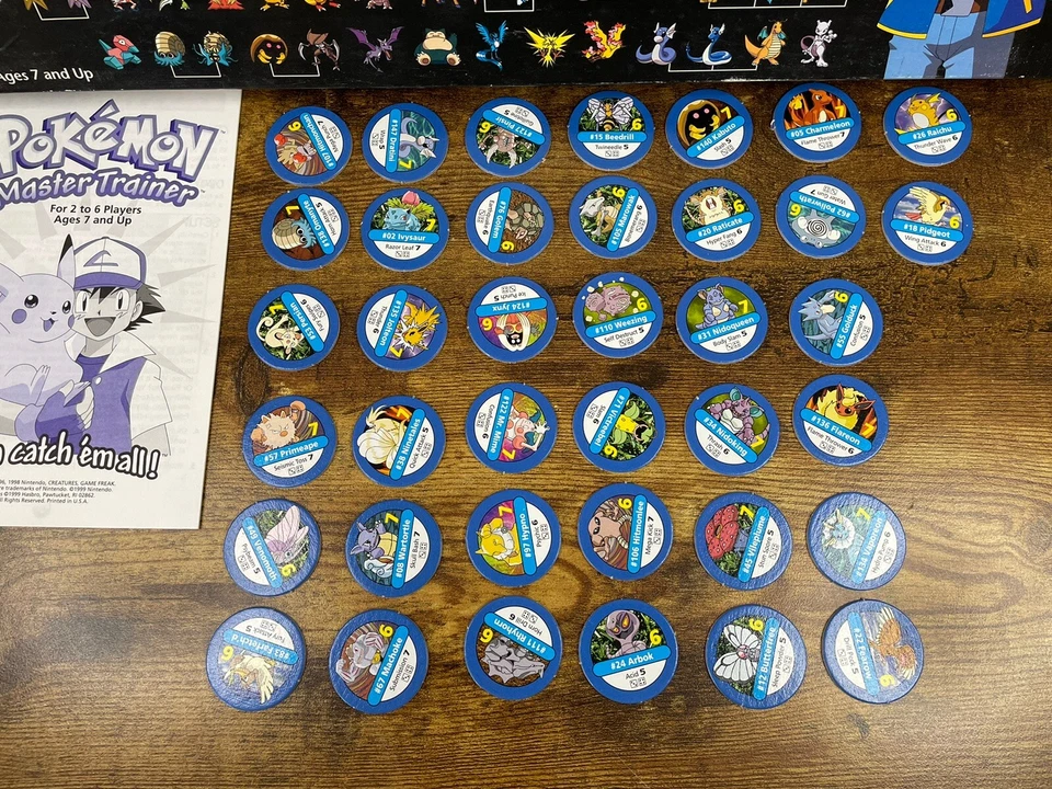 POKÉMON MASTER TRAINER Board Game, 100 % COMPLETE - Excellent Condition MB Games - Image 2 of 4