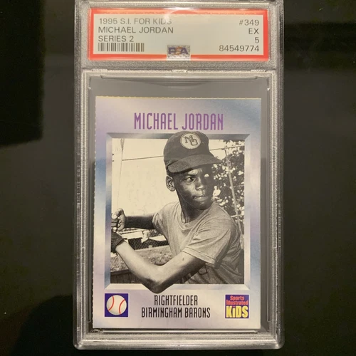 Michael Jordan 1995 Sports Illustrated Series 2 S I For Kids #349 PSA 5 EX