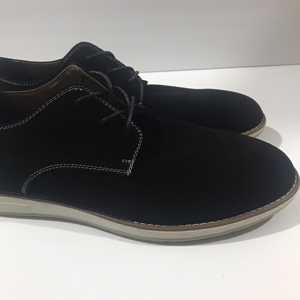 Original PENGUIN by Munsingwear Blue Suede Oxford Shoes Mens  display picture 1