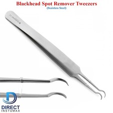 Curved Sharp Tweezers Blackhead Pimple Skin Care Removal Professional Tweezers