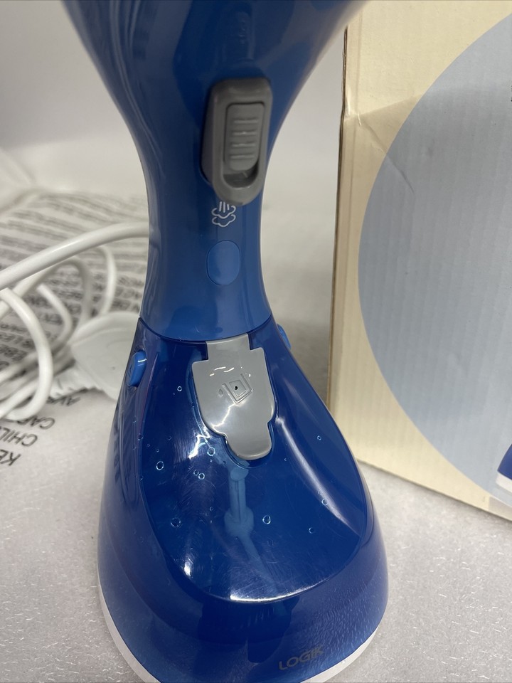 Logik LGSB20 Clothes Garment Hand Steamer Blue & White 5017416798174 eBay