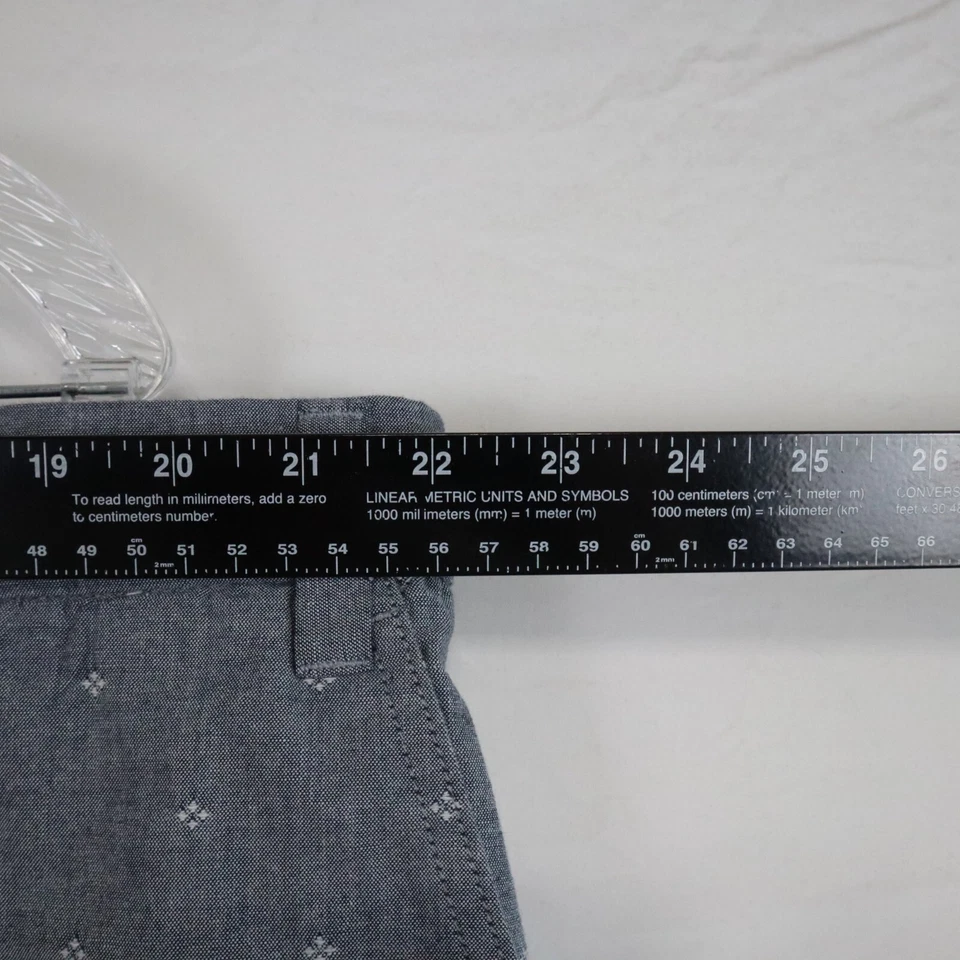 Pantalones Cortos Roundtree & Yorke Para Hombres 46 Chinos Golf Informales Elastizados Flexibles Frente Plano Azul Foto 3 de 4