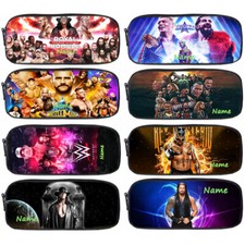 WWE Personalised Pencil Case Large Capacity Pencil Pouch Stationery Bag Pen Bag