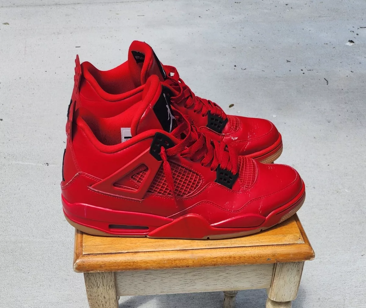 RARE NIKE Air Jordan 4 Retro Fire Red Singles Day AV3914-600 SIZE 13