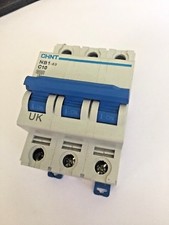 Image of Chnt MCB 10A Triple Pole NB1-63 C10 10 Amp Miniature Circuit Breaker