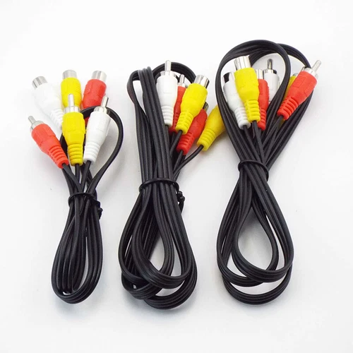 Cable de línea de audio AV video de 0,5 M/1 M/3 M/5 M RCA macho a hembra para reproductor de DVD - Imagen 2 de 7