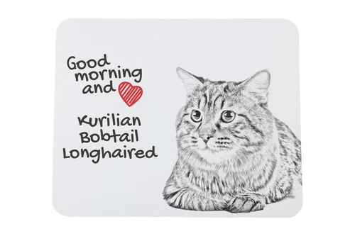 Koerillische langharige bobtail muismat met kat Art-Dog