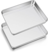 2Er Set Edelstahl Backblech 40,5X30,5X2,5Cm - Rostfrei & SpüLmaschinenfest