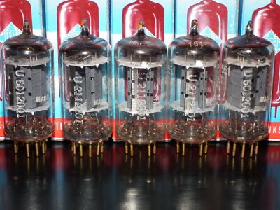 Platinum Matched Pair 6211 Telefunken ~ECC82 Tested NOS DB Gold