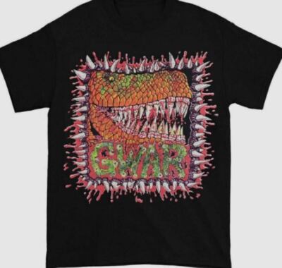 Gwar Gor Gor Dinosaur T-Shirt Hip Hop Black S-5XL Shirt