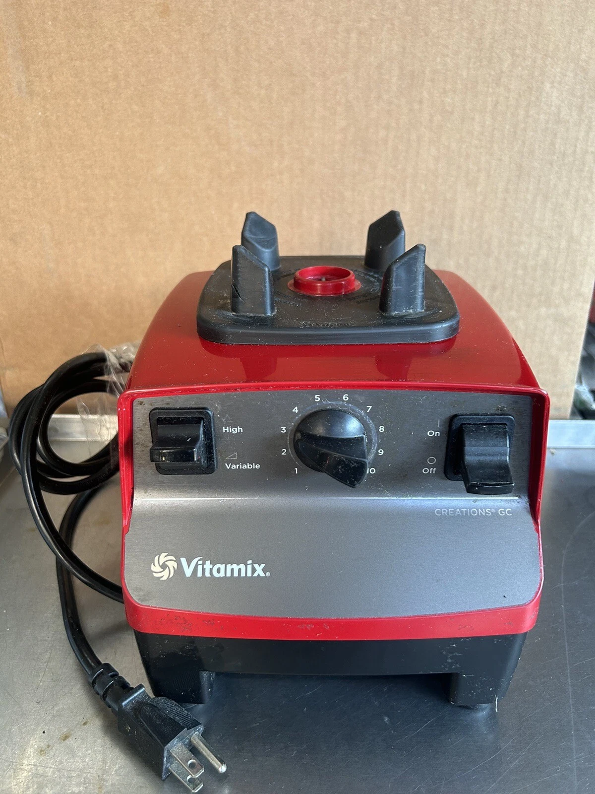 Vitamix VM0103D Creations GC Variable Speed Blender Red TESTED, BLENDER ONLY