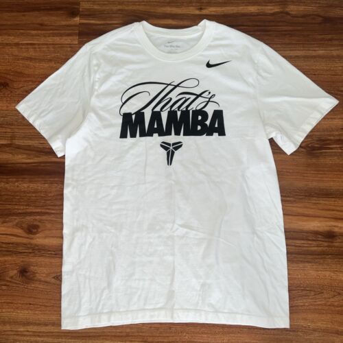 Nike Kobe Bryant Mamba T-Shirt Herren Large Weiß That's Mamba Logo L