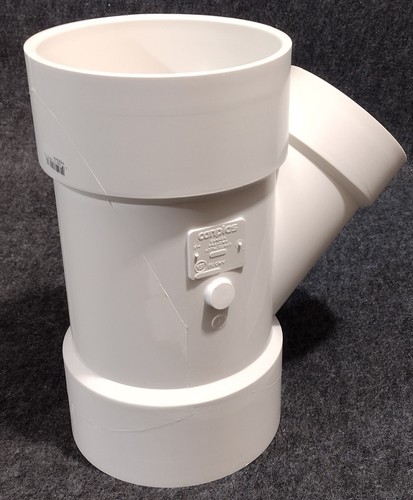 Canplas 192344 PVC DWV Wye, White, 6" X 6" X 4" - Picture 3 of 7