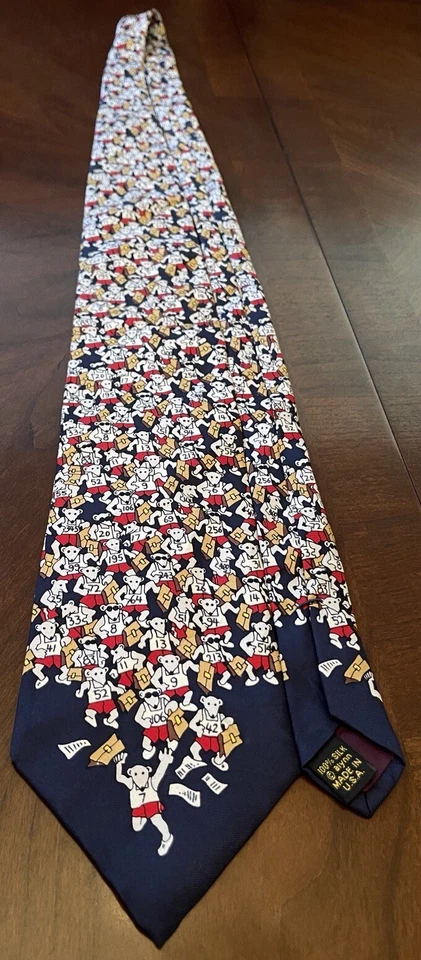 Vintage Alynn 100% Silk Men’s Neck Tie Made In USA Rat Race - Image 3 of 4