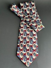 OSCAR DE LA RENTA - Beautiful Art Graphic 100% Imported Silk Tie -Made in USA