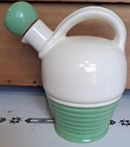 Vntg MCM Fiesta Ware Mohawk Green Creme De Menthe Liqueur Pitcher w/ Box!