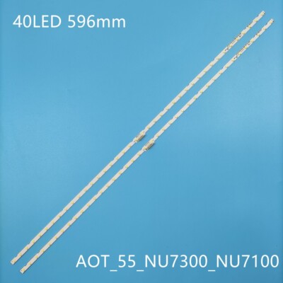 New LED Strips(2) for Samsung 55NU7300 BN96-45913A 15485A UN55NU7100 UE55NU7105