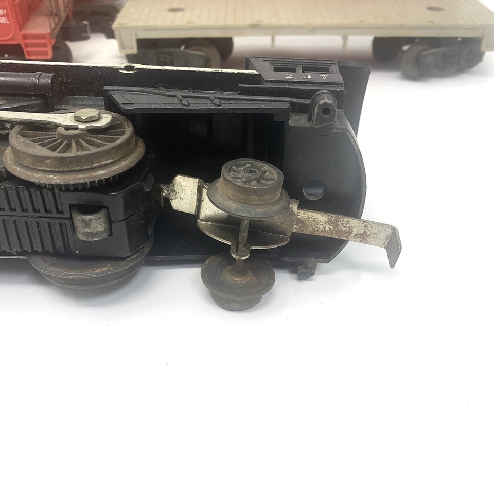 Lionel O Gauge 237 Steam Tender Freight Car, Caboose 6pc