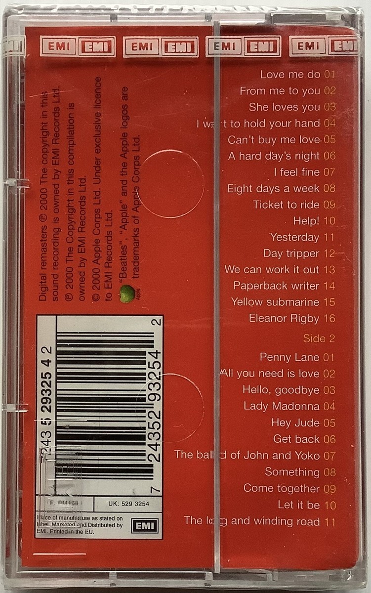New The Beatles 1 One Original Thai Edition Cassette Seal